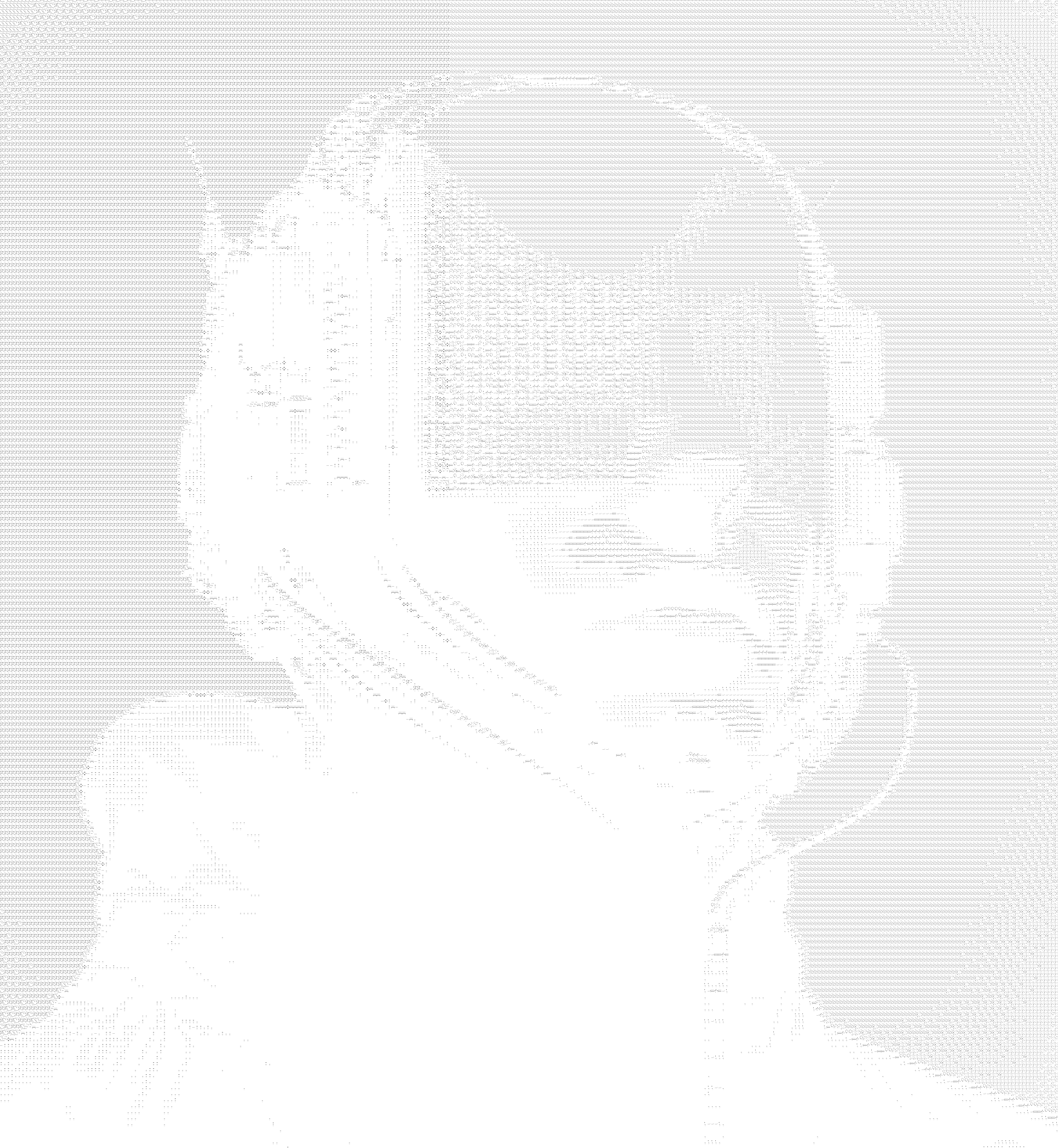 ASCII art robotic arm