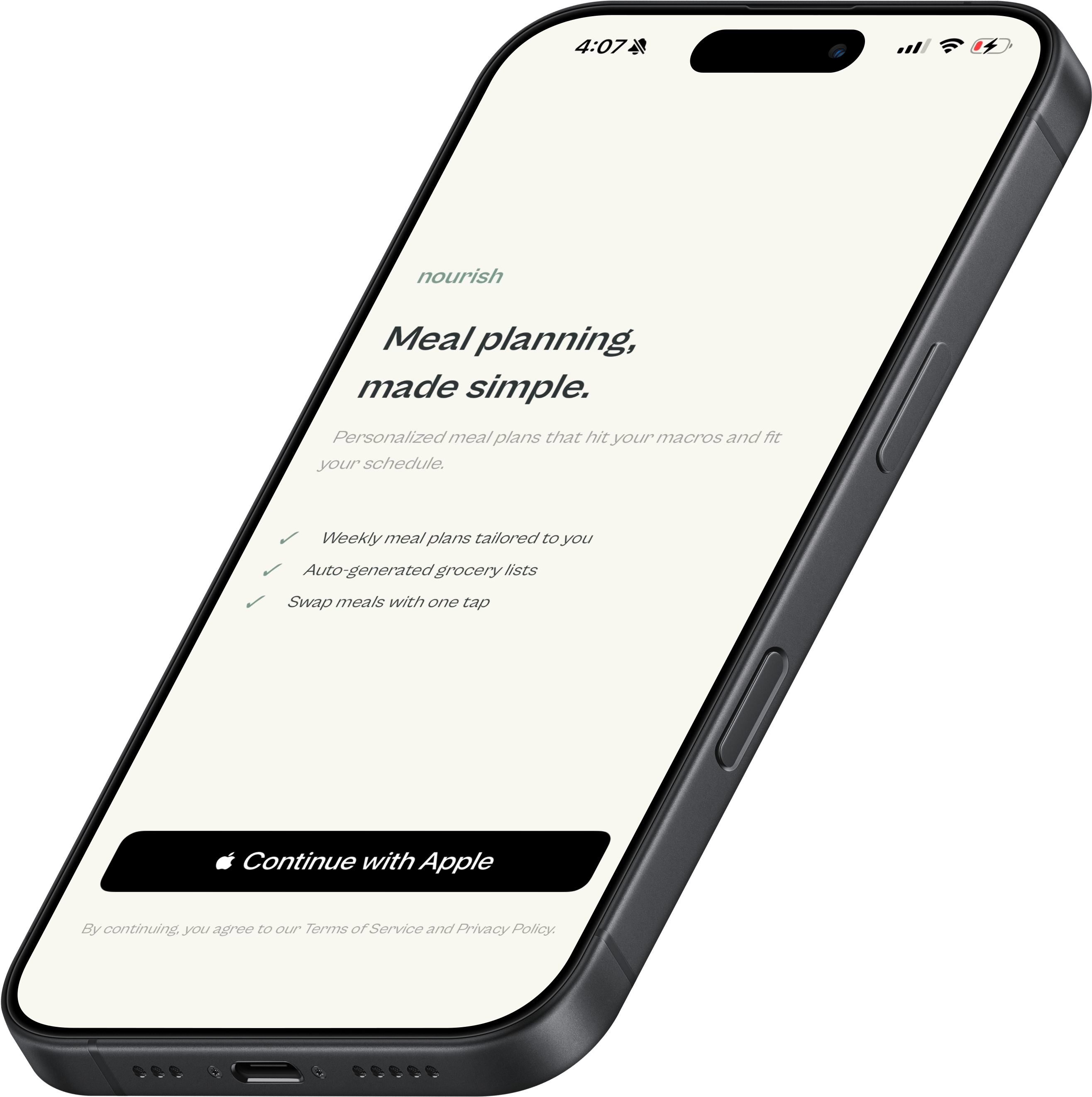 Nourish - Meal planning made simple