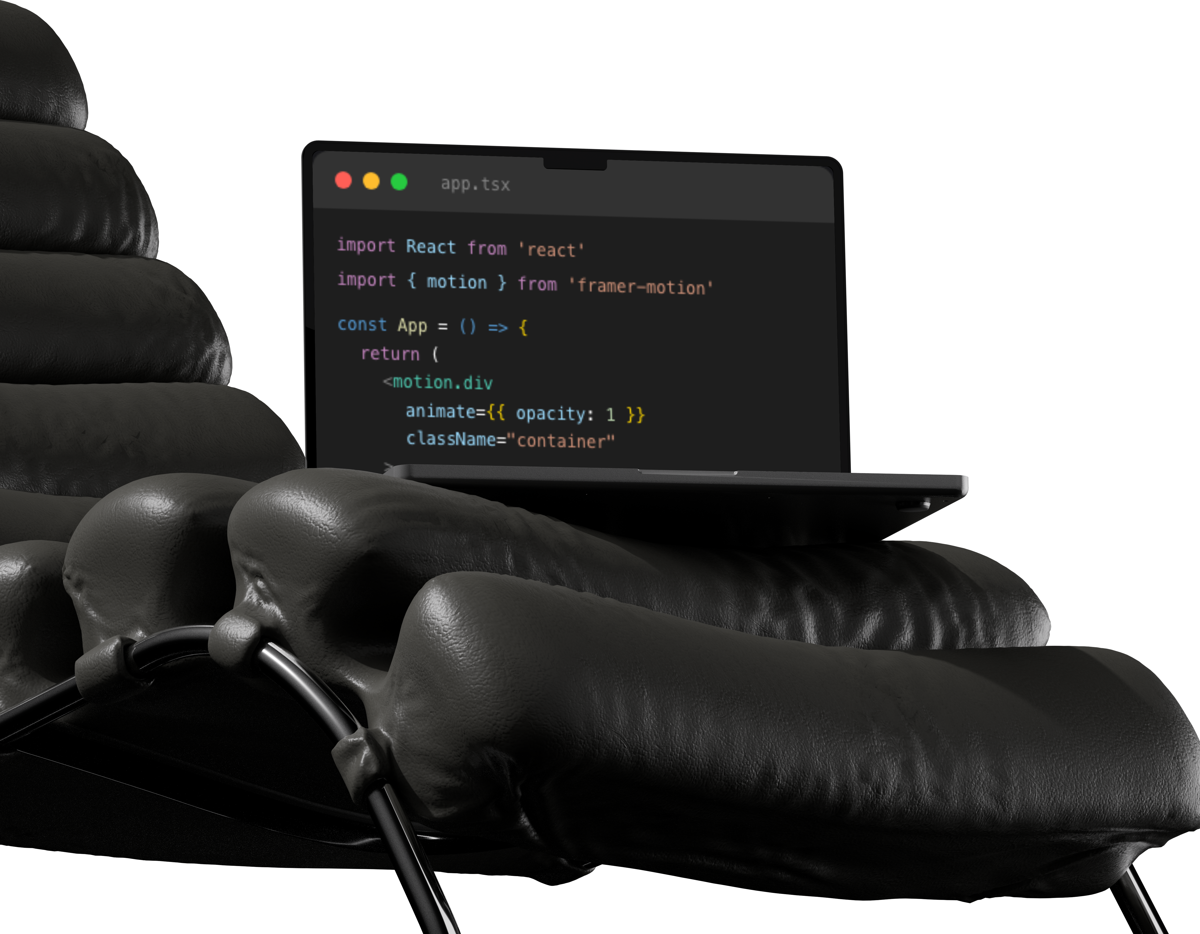 Code Editor on MacBook